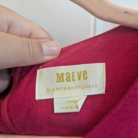 Anthropologie Maeve Linen Swing Dress - Picture 3 of 4